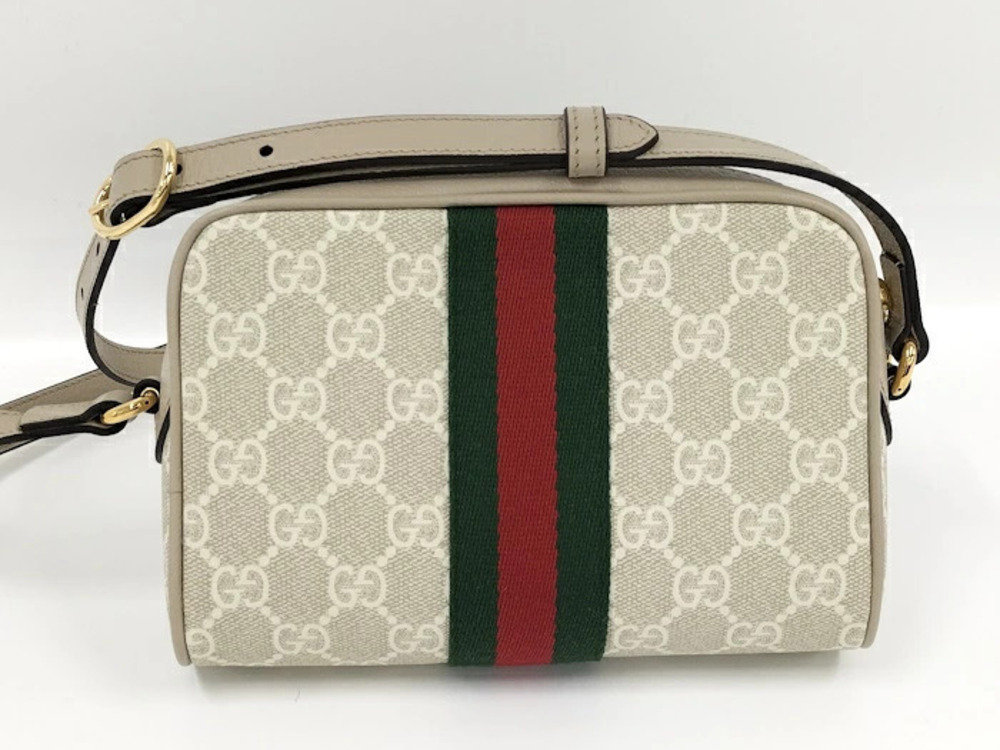 Gucci Supreme Brown shoulder web beige GG Ophidia monogram bag Brown Tan